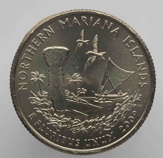 Монеты 25 центов США 1999-2009г.г.г "Штаты и Территории США" - Мир монет