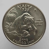 25 центов 2008г. США. Р и D. Аляска, состояние UNC.  - Мир монет