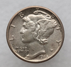 10 центов 1943 г США "Mercury Dime". Не была в обращении. Серебро 900 пробы, вес 2,5гр - Мир монет