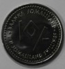 10 шиллингов 2006г.  Сомалиленд. Телец, Знак Зодиака,   состояние UNC - Мир монет