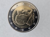 2 евро  2006г. Люксембург.  25 лет со дня рождения наследного Великого Герцога Гийома ,  из ролла. - Мир монет