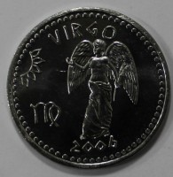 10 шиллингов 2006г.  Сомалиленд. Дева, Знак Зодиака, состояние UNC - Мир монет