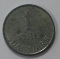 1 эре 1970г. Дания, цинк, состояние VF. - Мир монет